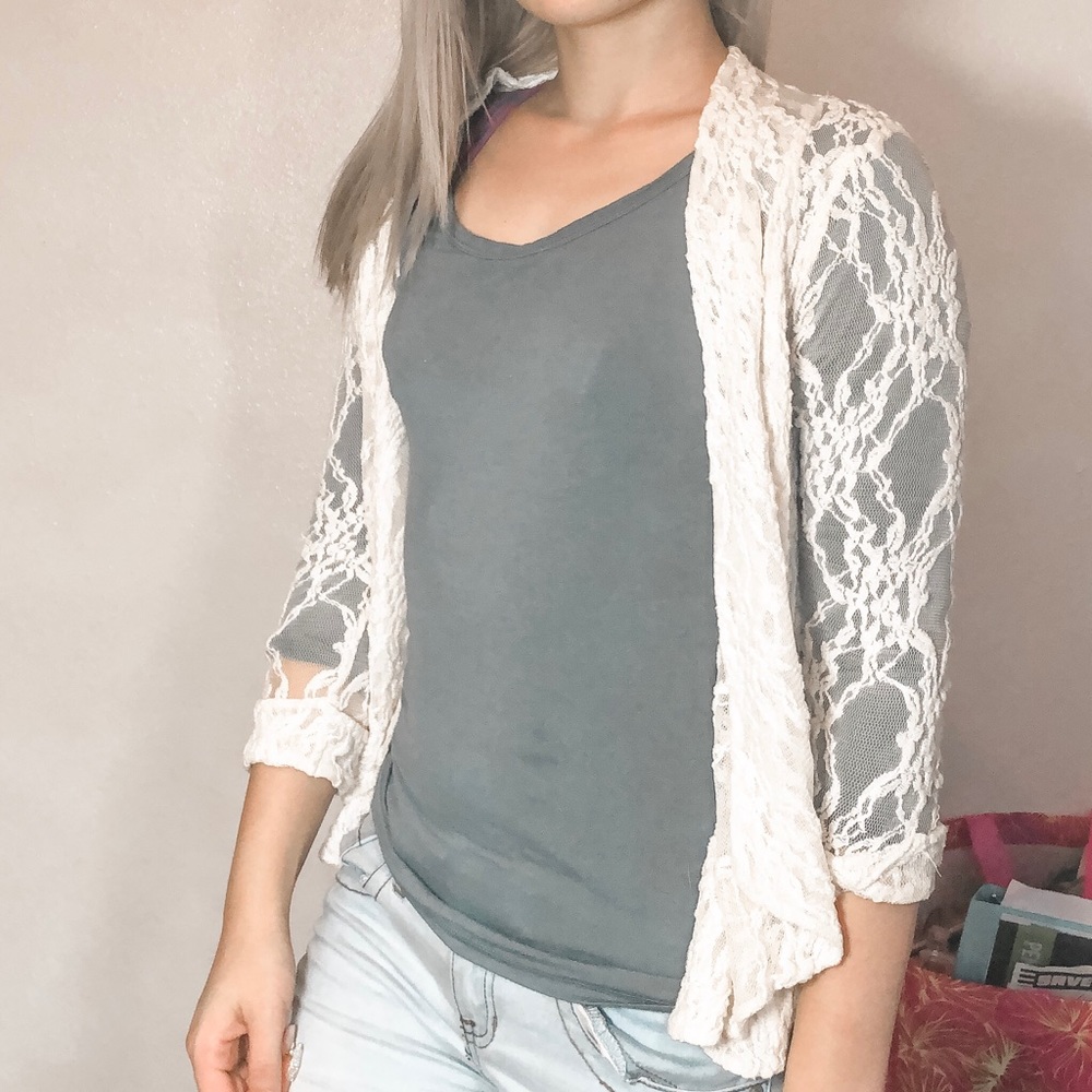 White lace jacket